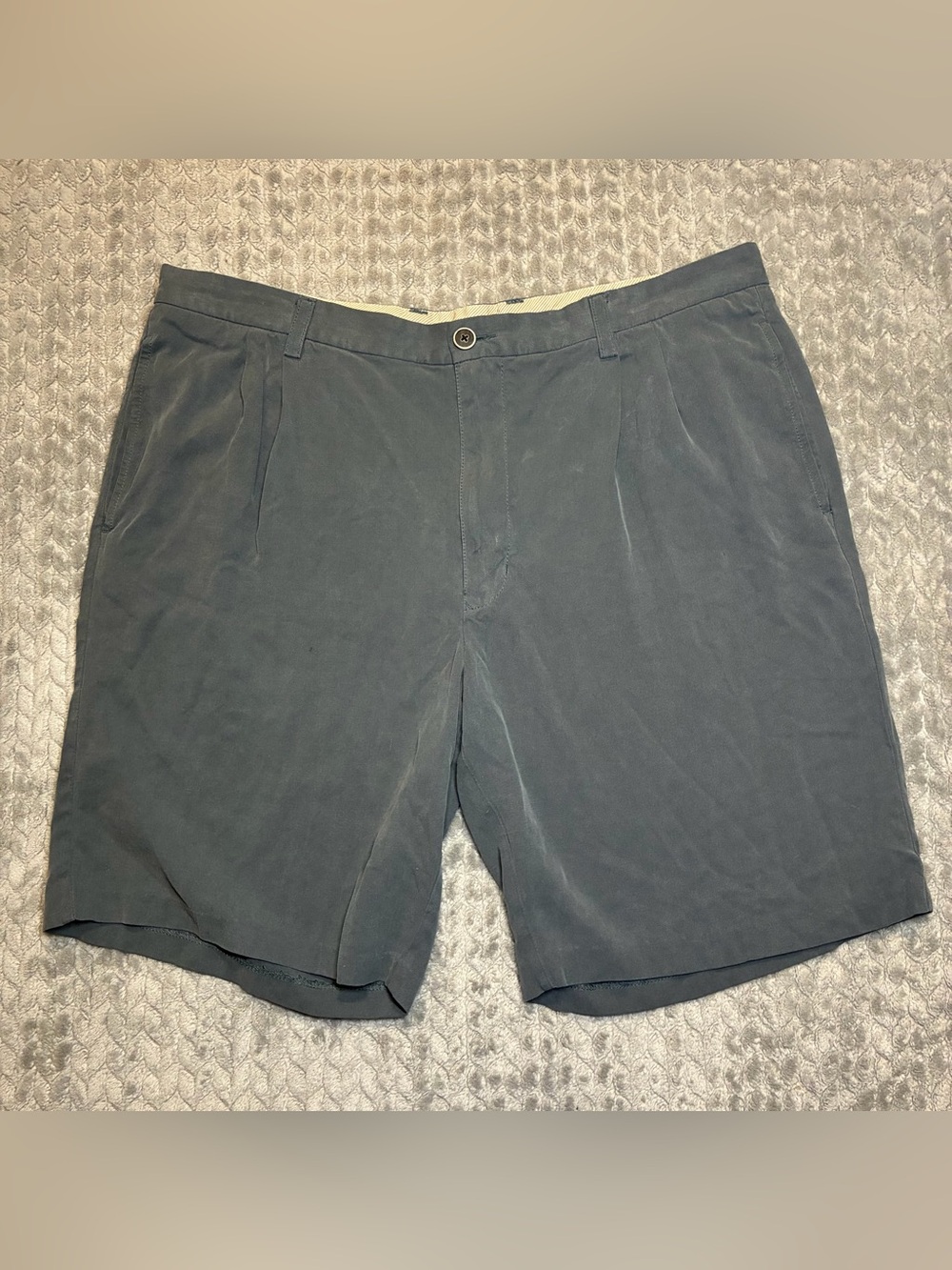 Tommy Bahama Slate Blue Flat Front Casual Shorts